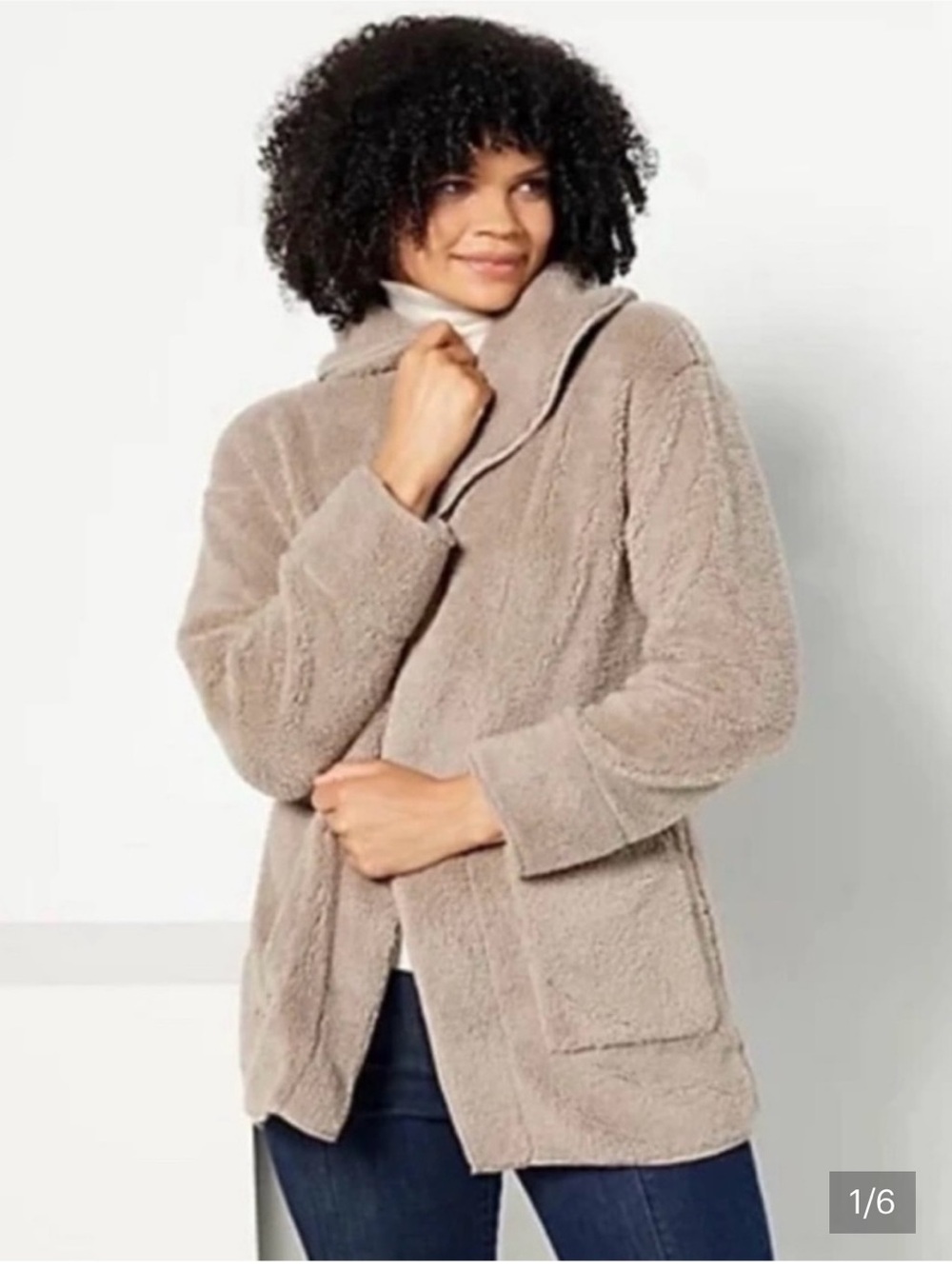 Koolaburra by Ugg Women’s M Sherpa Fleece Shawl Collar Cardigan